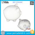 Creativo DIY Encantadora Piggy Ceramic Coin Bank